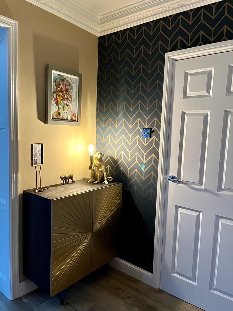 Opposite wall